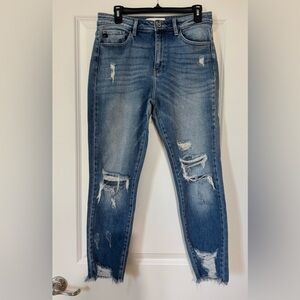 KanCan Distressed Light Blue Skinny Jeans